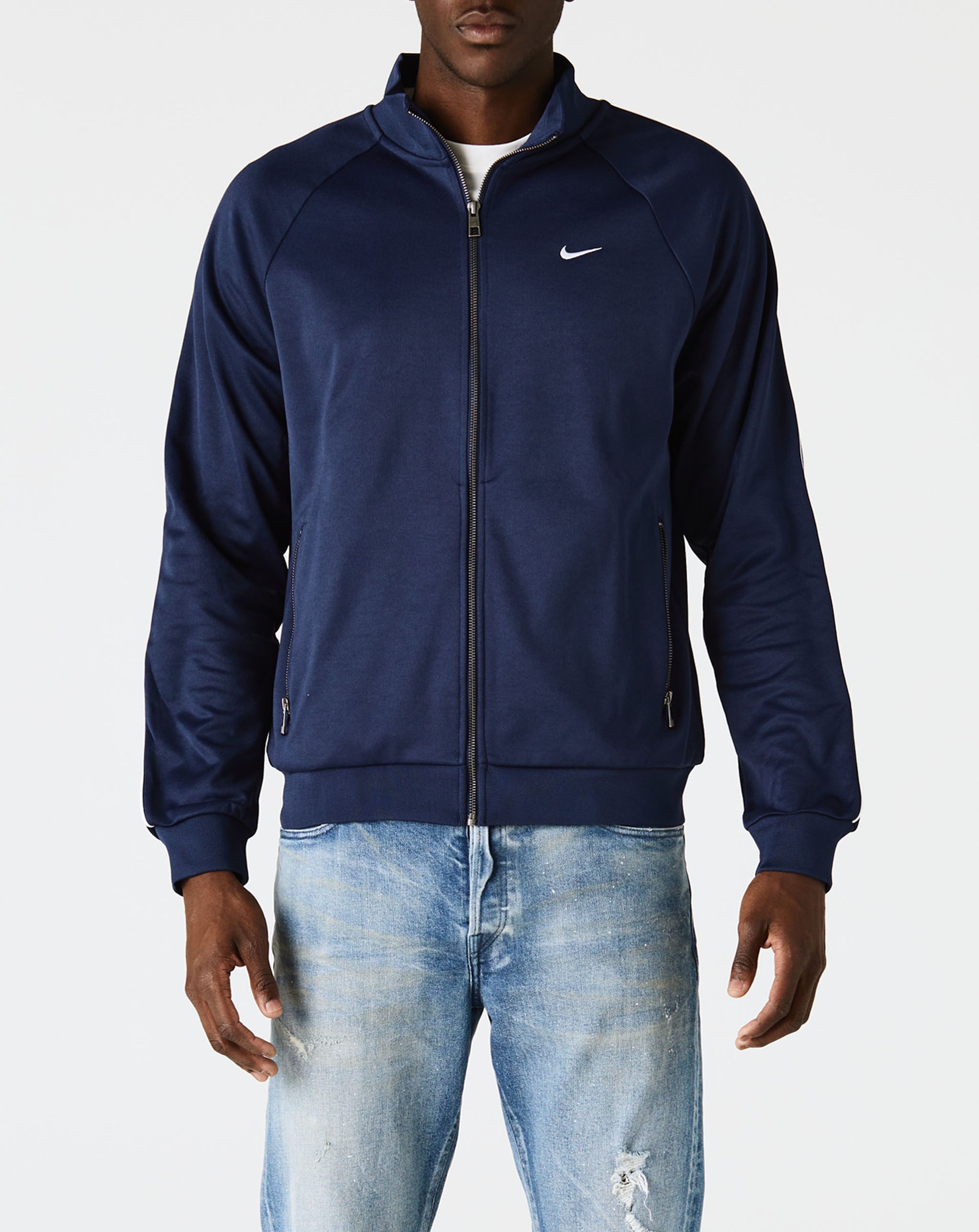 Nike navy track jacket Clearance
