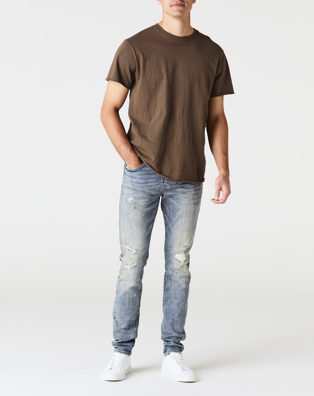 Purple Brand WORN LIGHT INDIGO BLOWOUT - Rule of Next Apparel