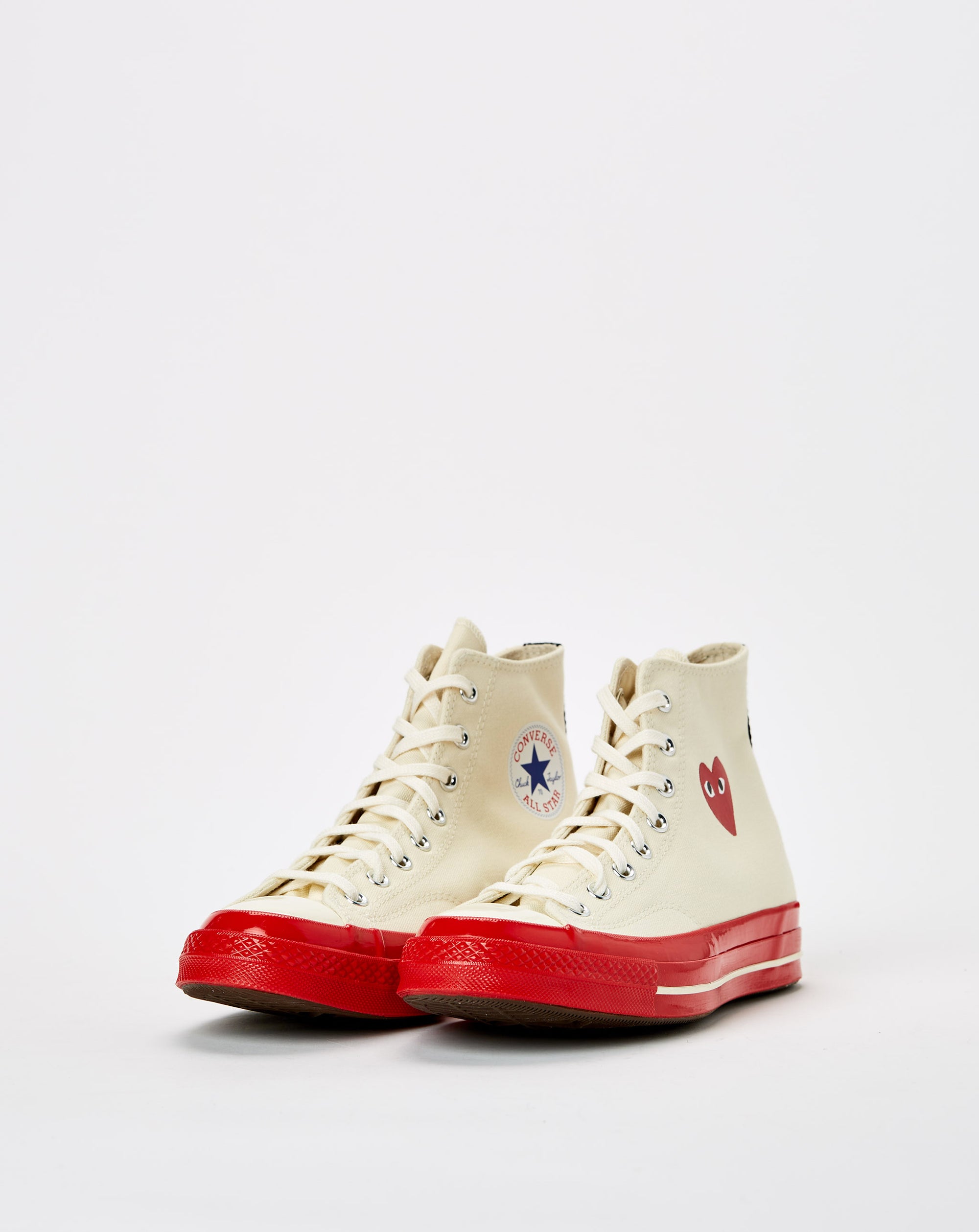 Brun transportabel had Converse - Comme des Garcons Play x Red Sole High Top - Off White | Red:  P1K124-2 - Rule of Next