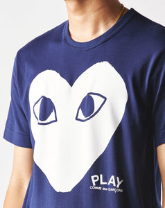 Comme des Garcons PLAY Big White Heart T-Shirt - Rule of Next Apparel