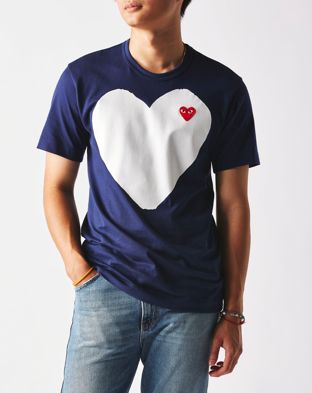 Comme des Garcons PLAY Big White Heart T-Shirt - Rule of Next Apparel
