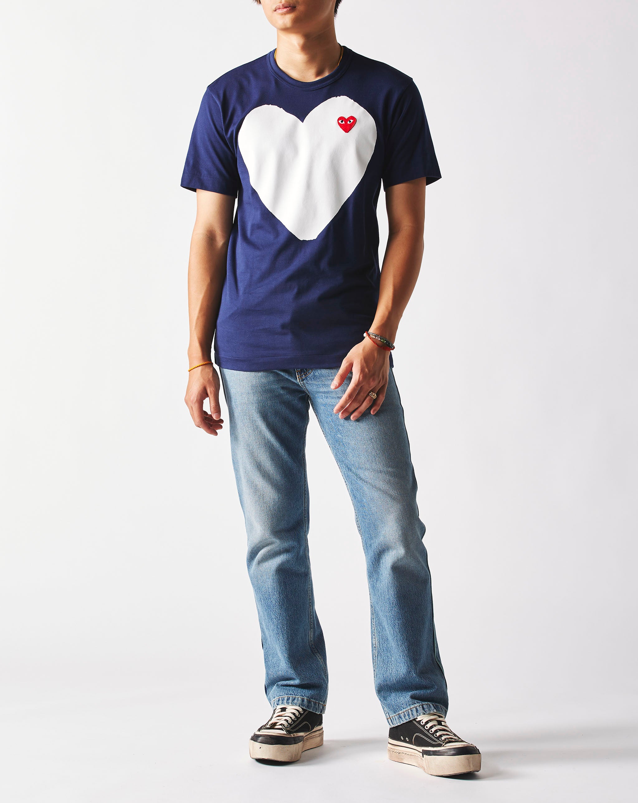Comme des Garcons PLAY Big White Heart T-Shirt - Rule of Next Apparel