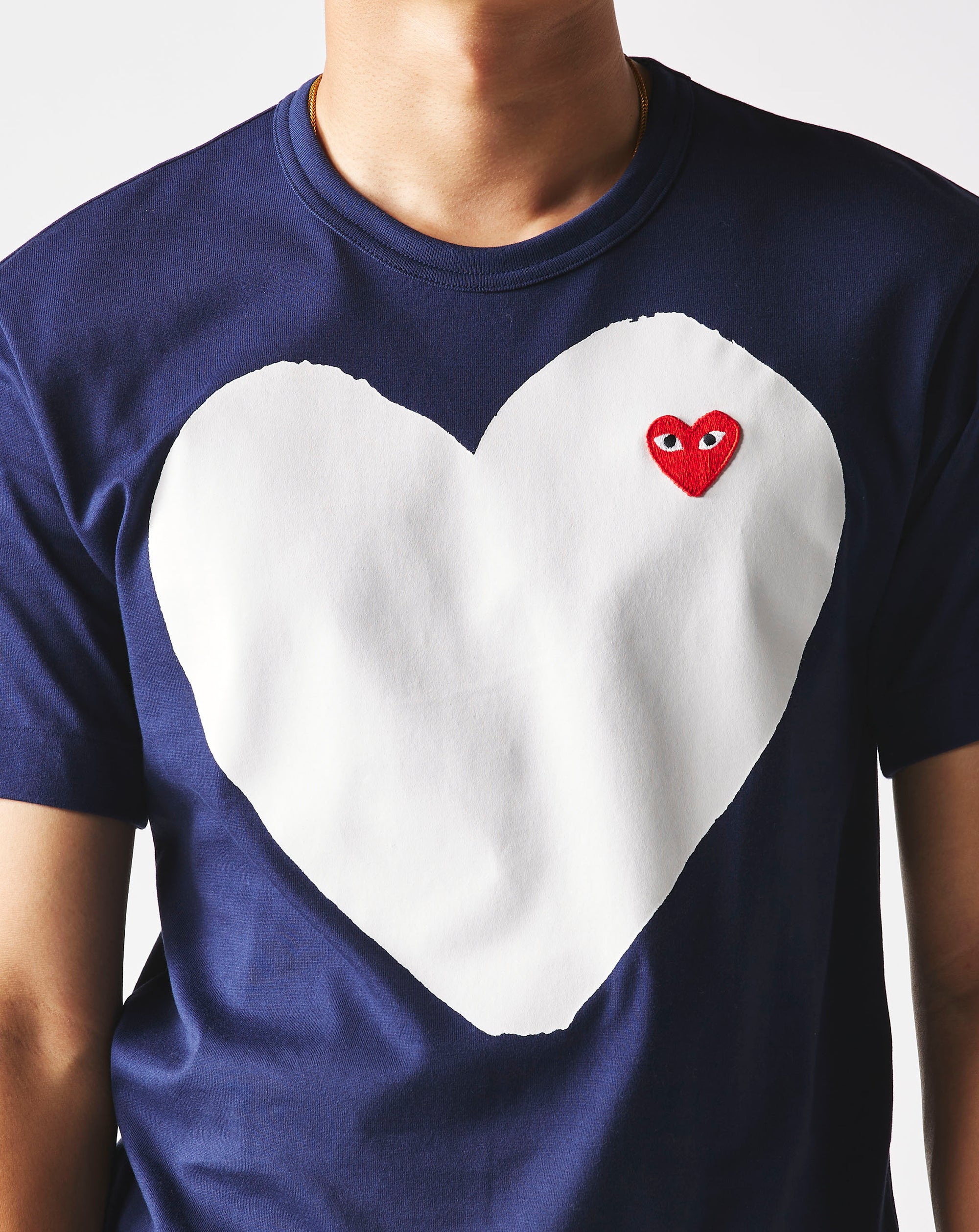 Comme des Garcons PLAY Big White Heart T-Shirt - Rule of Next Apparel