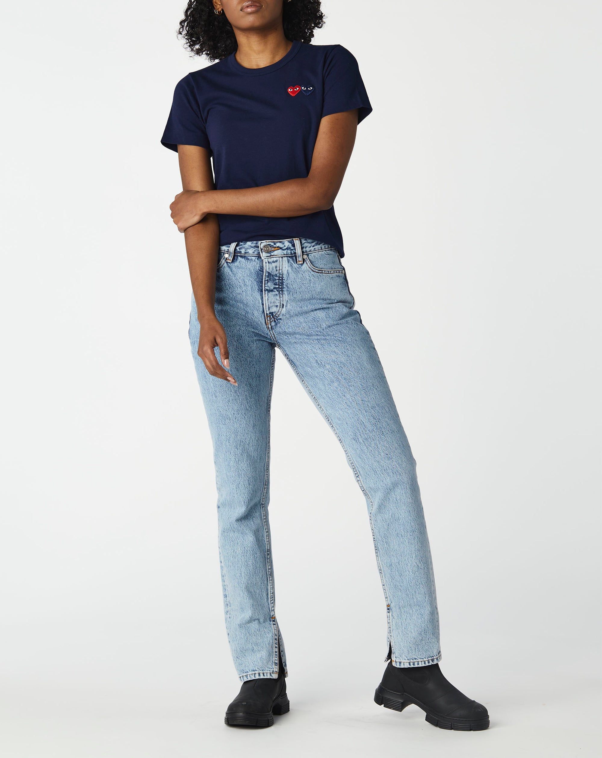 Comme des Garcons PLAY Women's Double Heart T-Shirt - Rule of Next Apparel