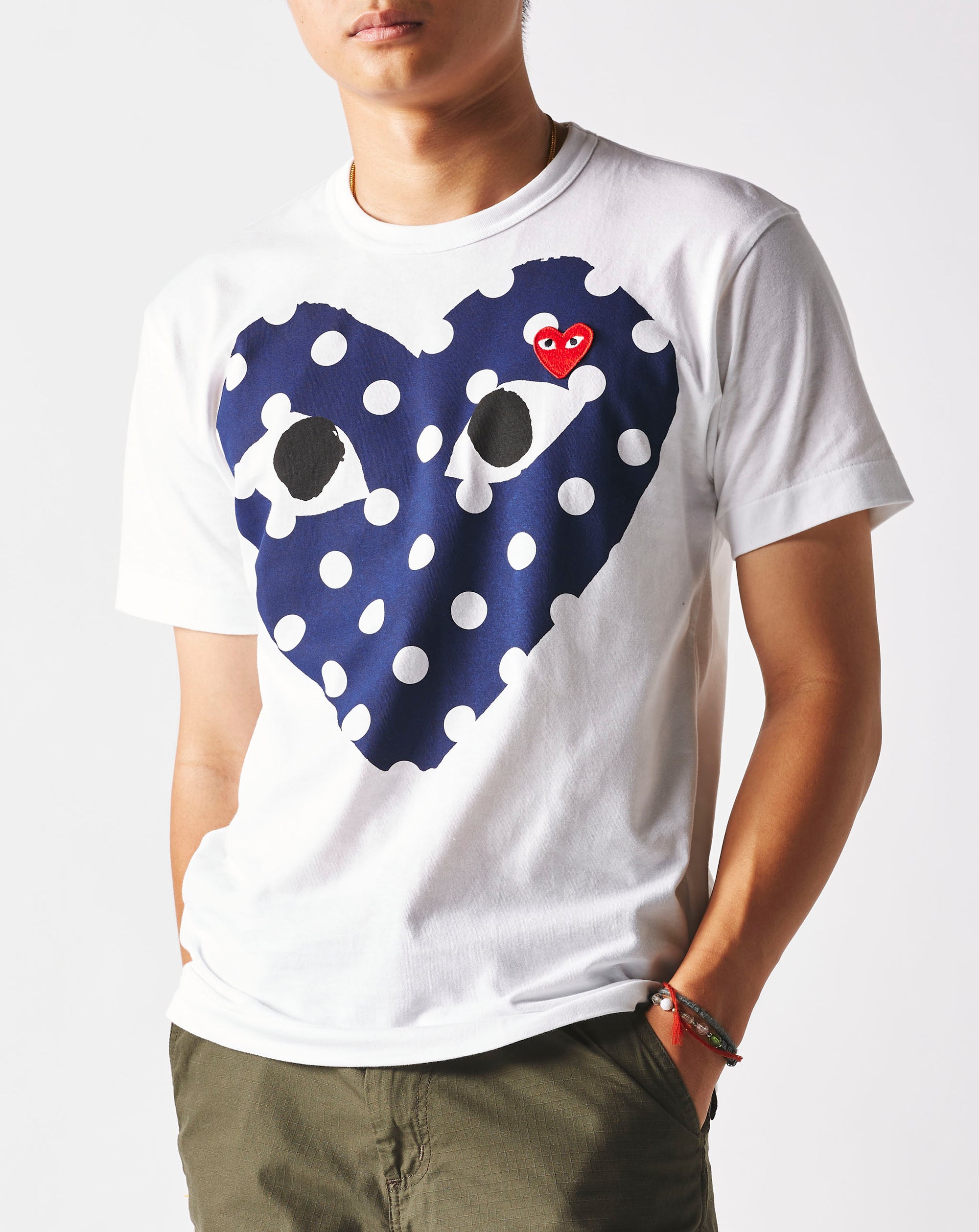Comme des Garcons PLAY Polka Dot Heart T-Shirt - Rule of Next Apparel