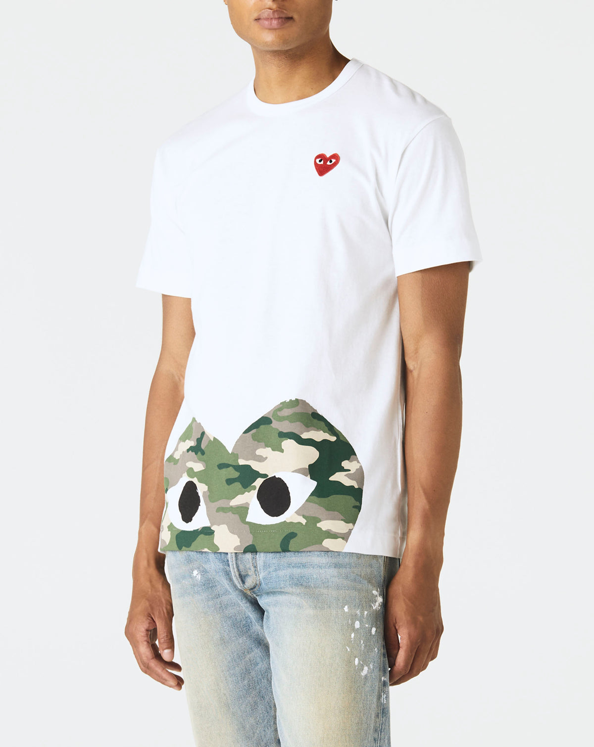Comme des Garcons PLAY Camouflage Heart T-Shirt - Rule of Next Apparel