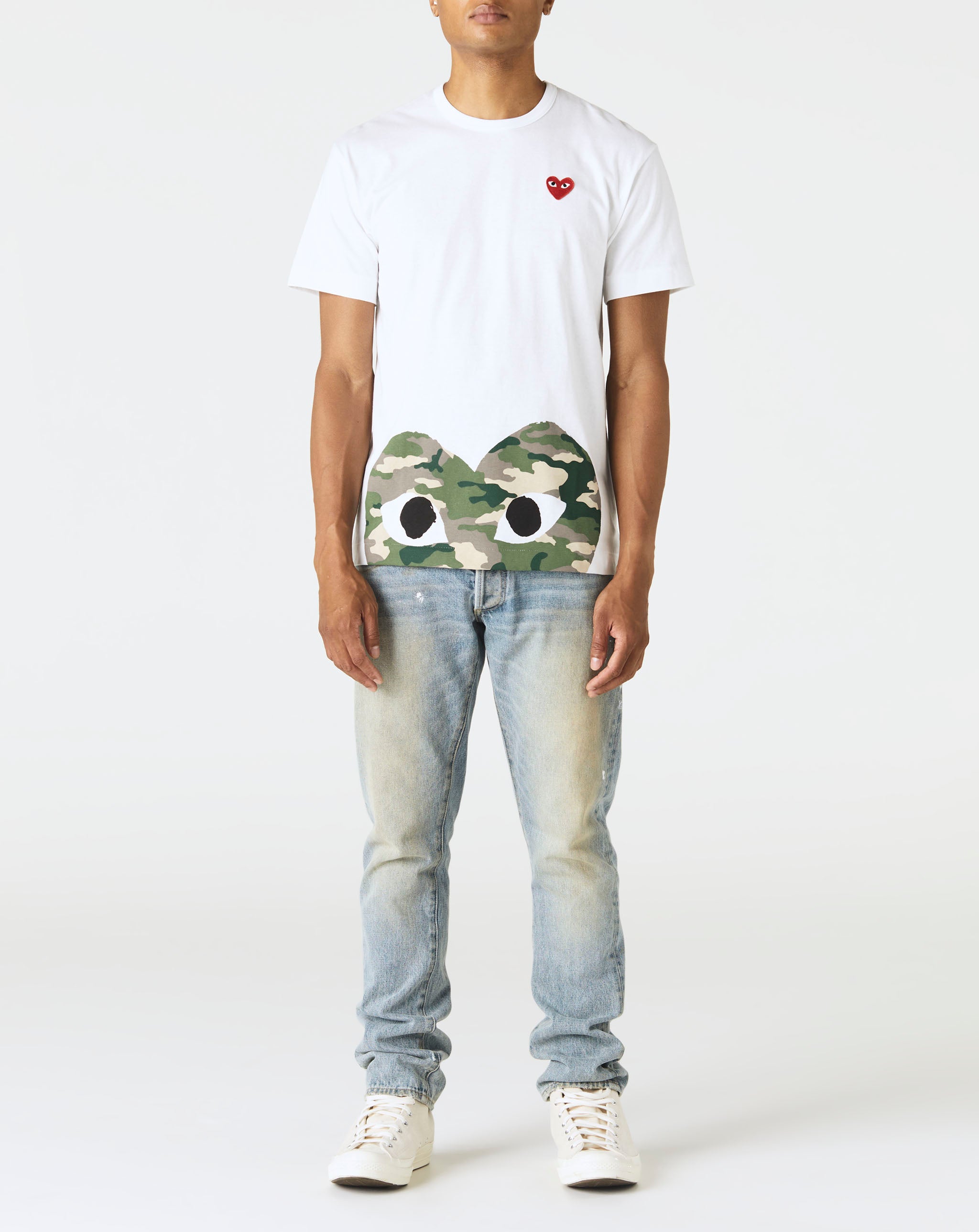 Comme des Garcons PLAY Camouflage Heart T-Shirt - Rule of Next Apparel