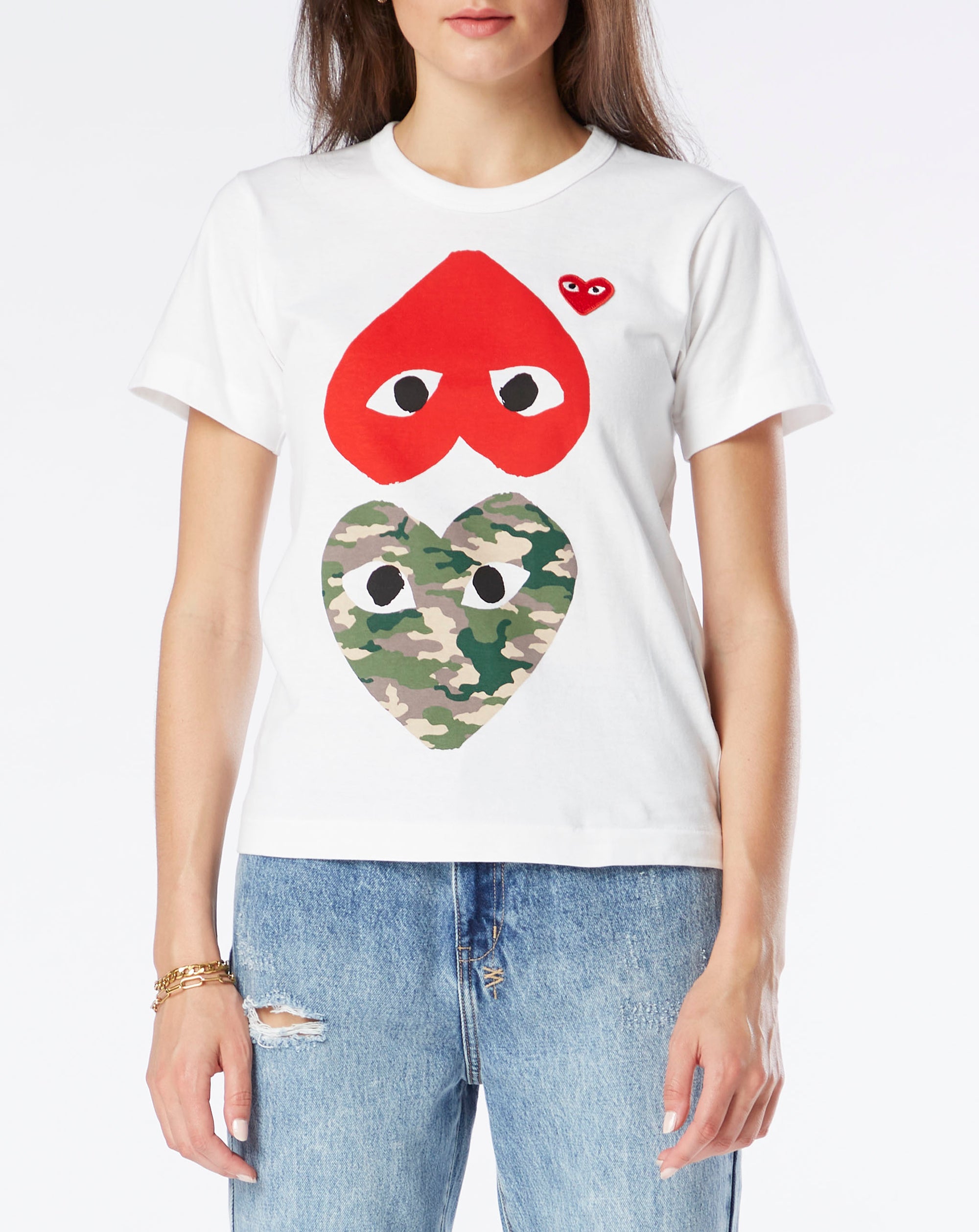 Comme des Garcons PLAY Camouflage Hearts T-Shirt - Rule of Next Apparel