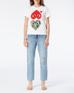 Comme des Garcons PLAY Camouflage Hearts T-Shirt - Rule of Next Apparel