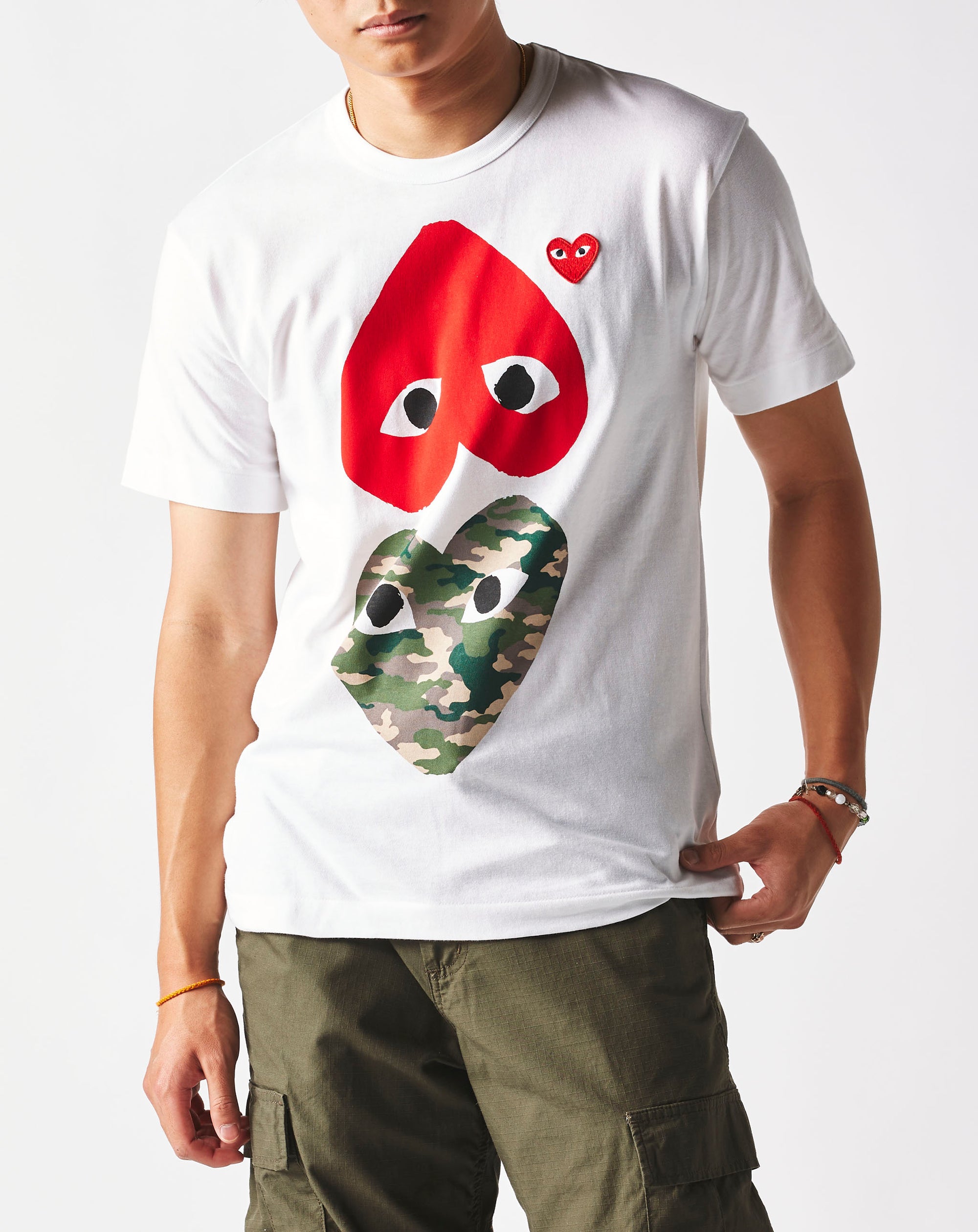Comme des Garcons PLAY Double Heart T-Shirt - Rule of Next Apparel