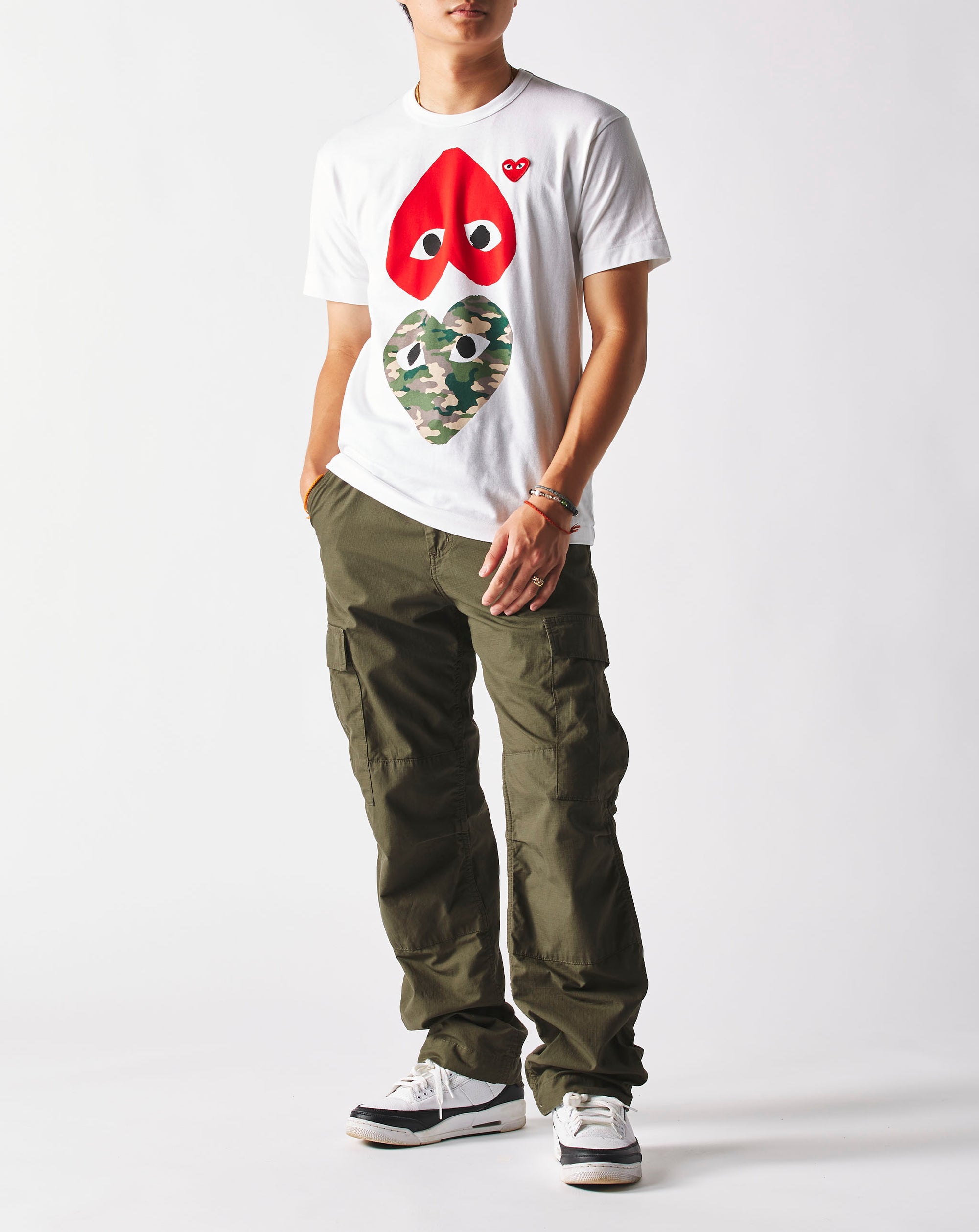 Comme des Garcons PLAY Double Heart T-Shirt - Rule of Next Apparel