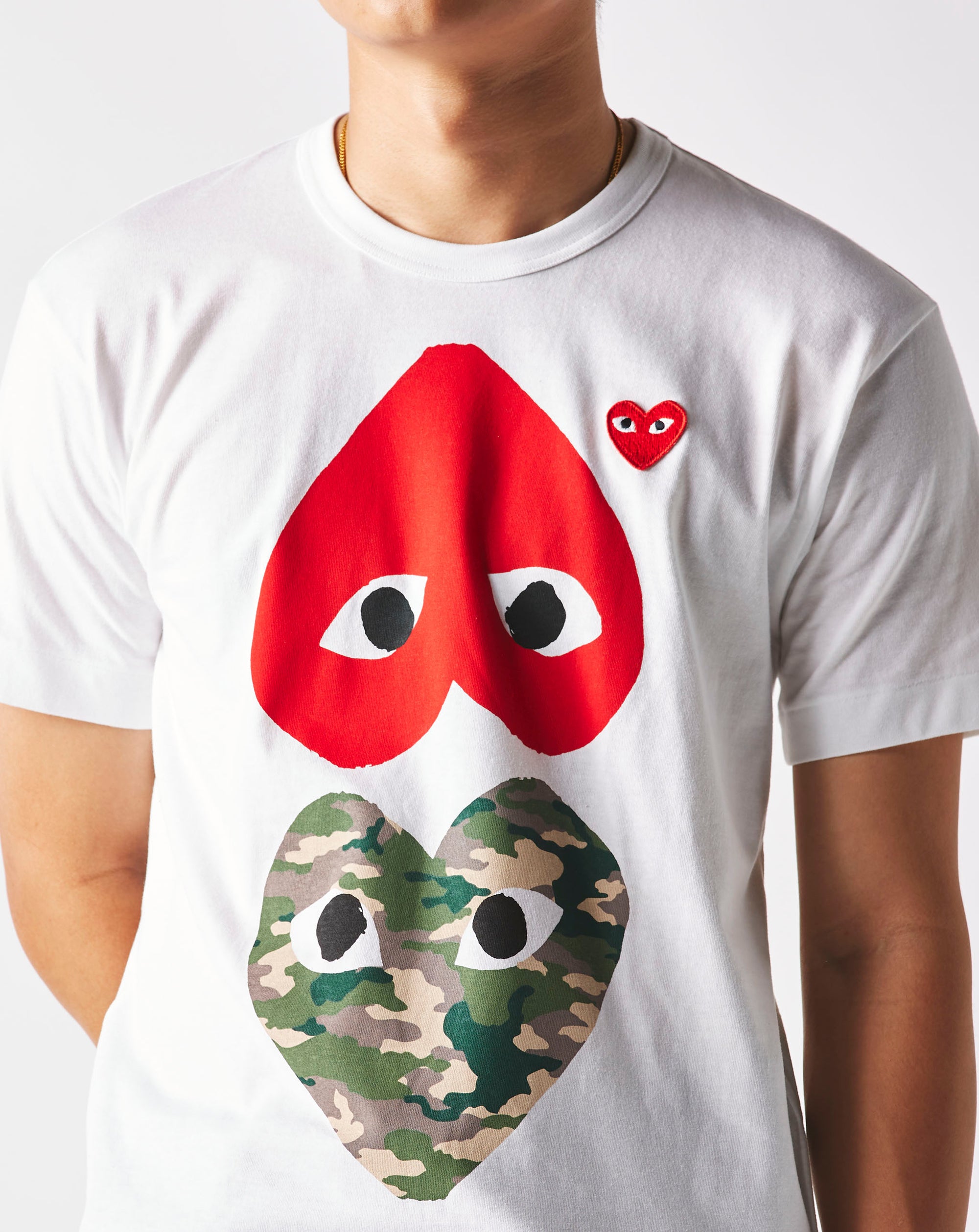 Comme des Garcons PLAY Double Heart T-Shirt - Rule of Next Apparel