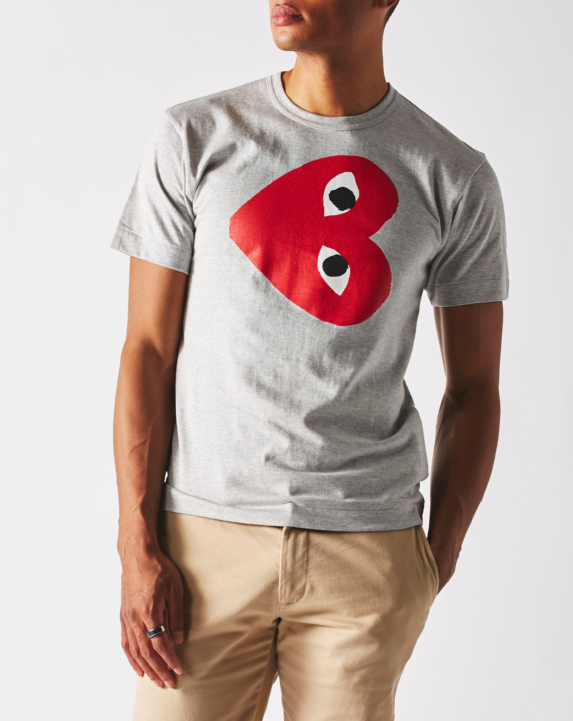 Comme des Garcons PLAY Sideways Red Heart T-Shirt - Rule of Next Apparel