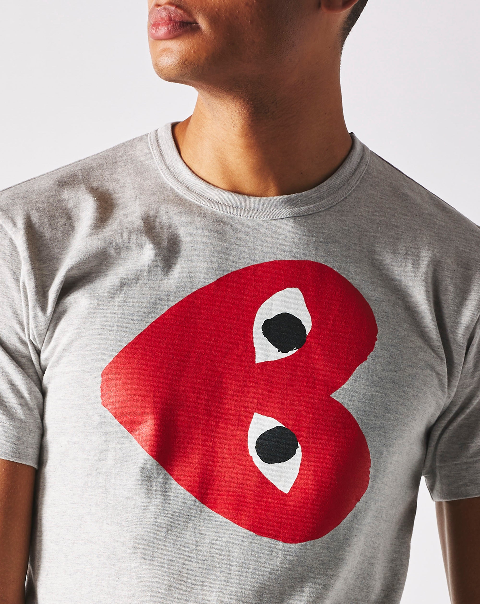 Comme des Garcons PLAY Sideways Red Heart T-Shirt - Rule of Next Apparel