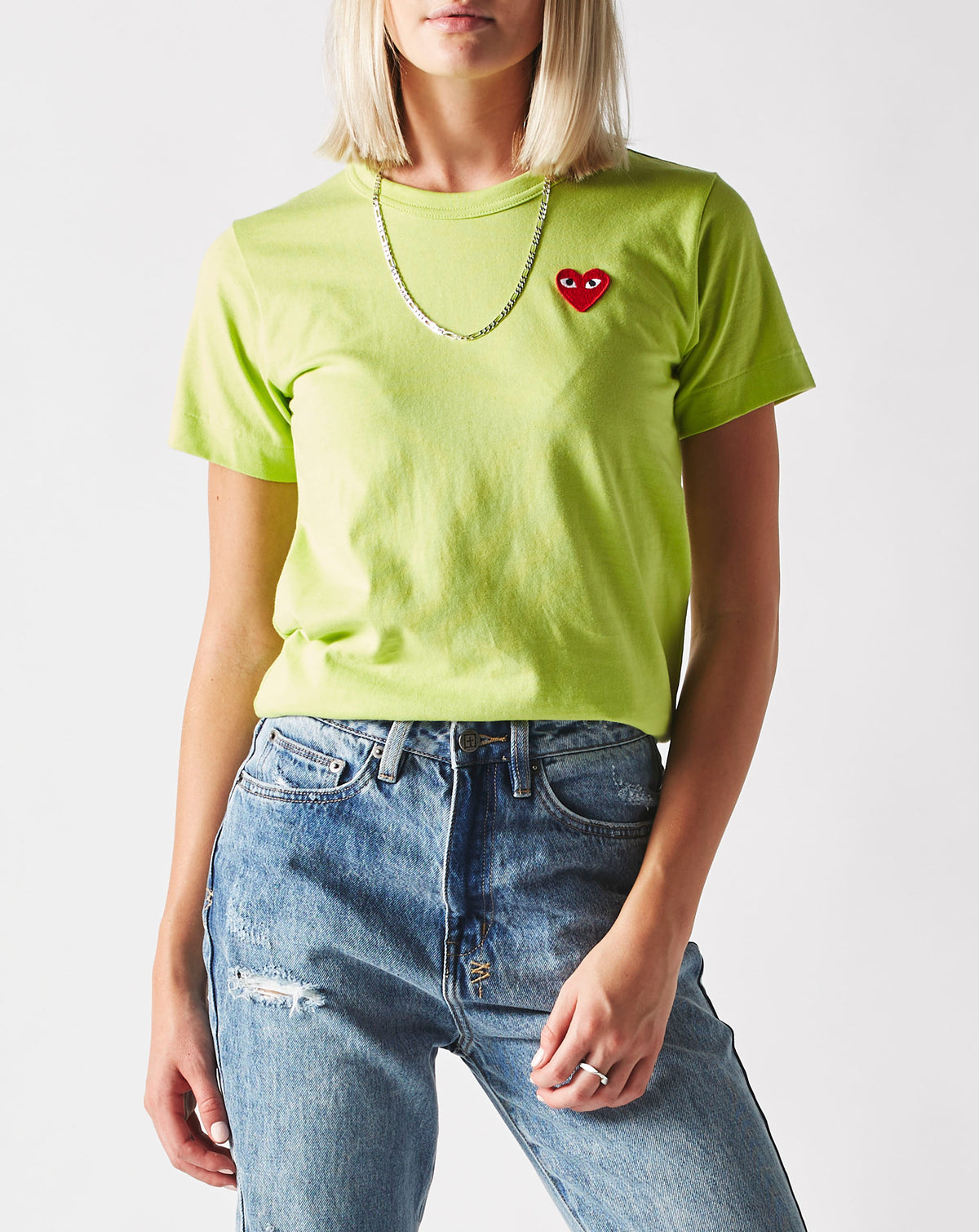Comme des Garcons PLAY Women's Red Heart T-Shirt - Rule of Next Apparel