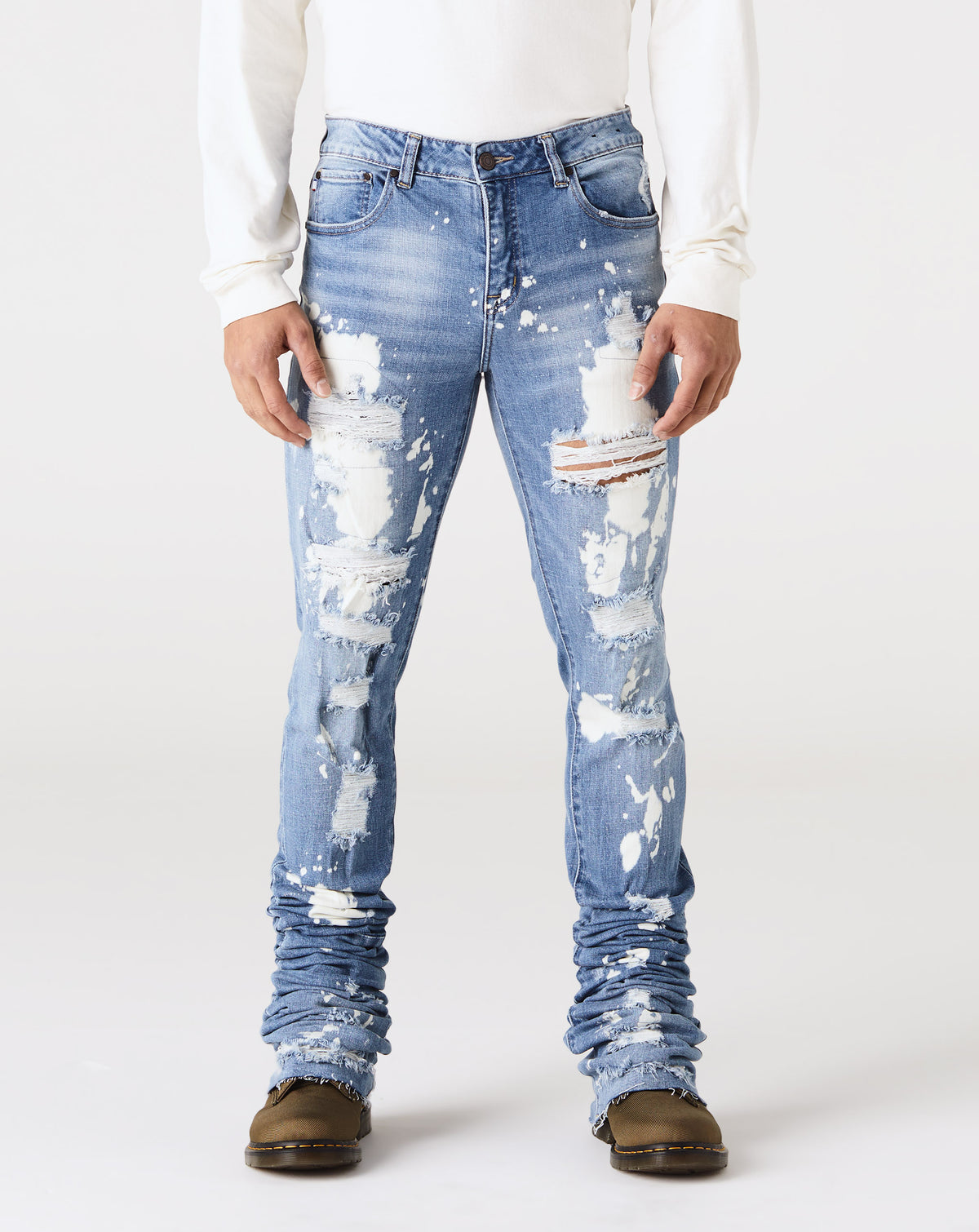 Si Tu Veux Denim Alix Super Stacked Jean - Rule of Next Apparel