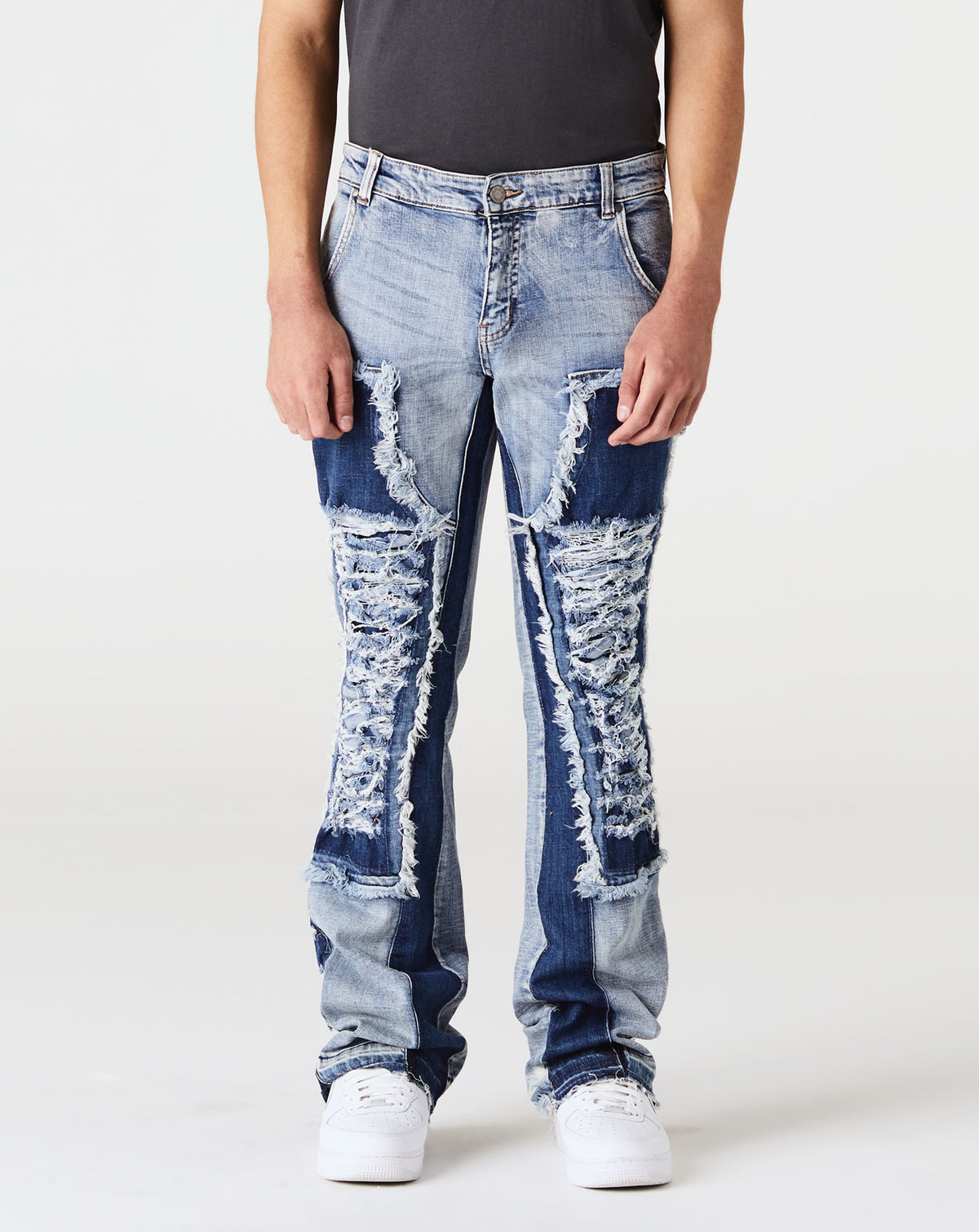 Si Tu Veux Denim Pablo Flare Stacked Jean - Rule of Next Apparel
