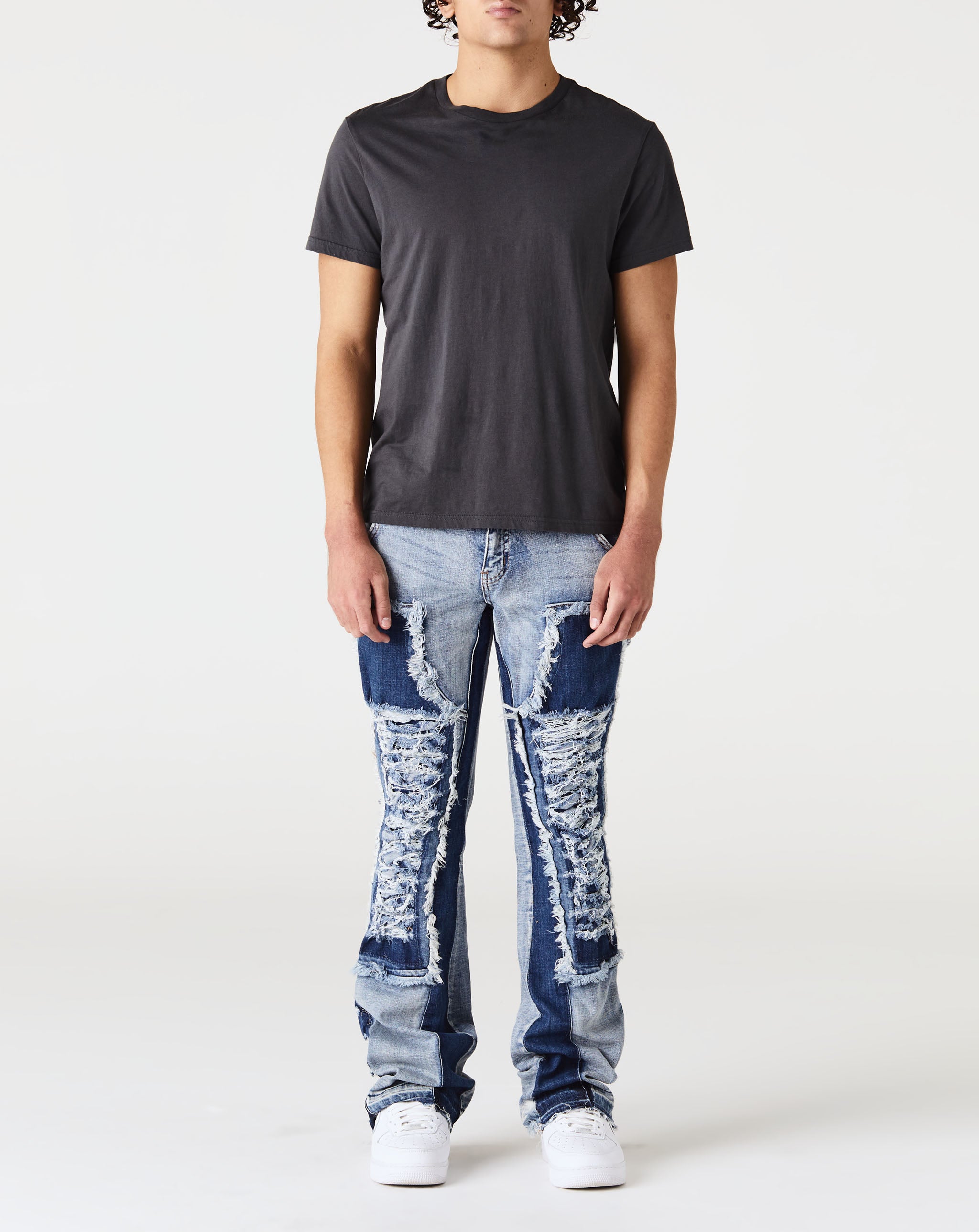 Si Tu Veux Denim Pablo Flare Stacked Jean - Rule of Next Apparel