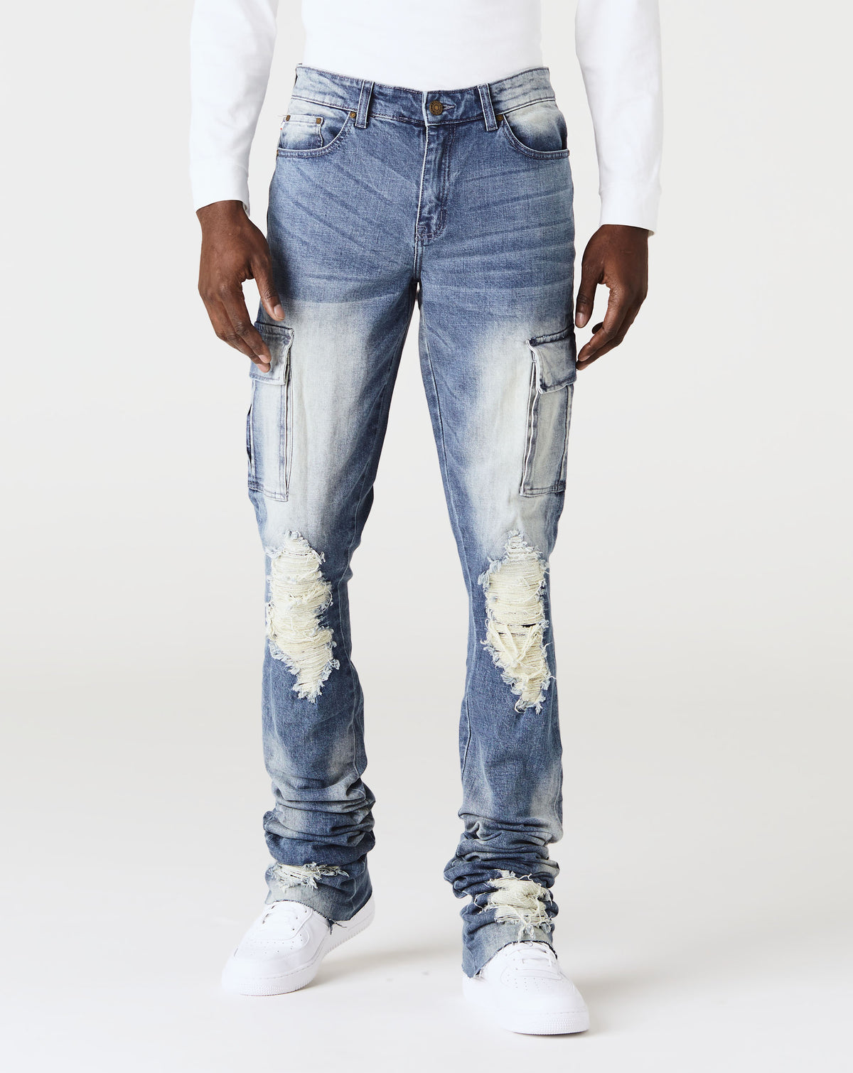 Si Tu Veux Denim Karl Stacked Jean - Rule of Next Apparel