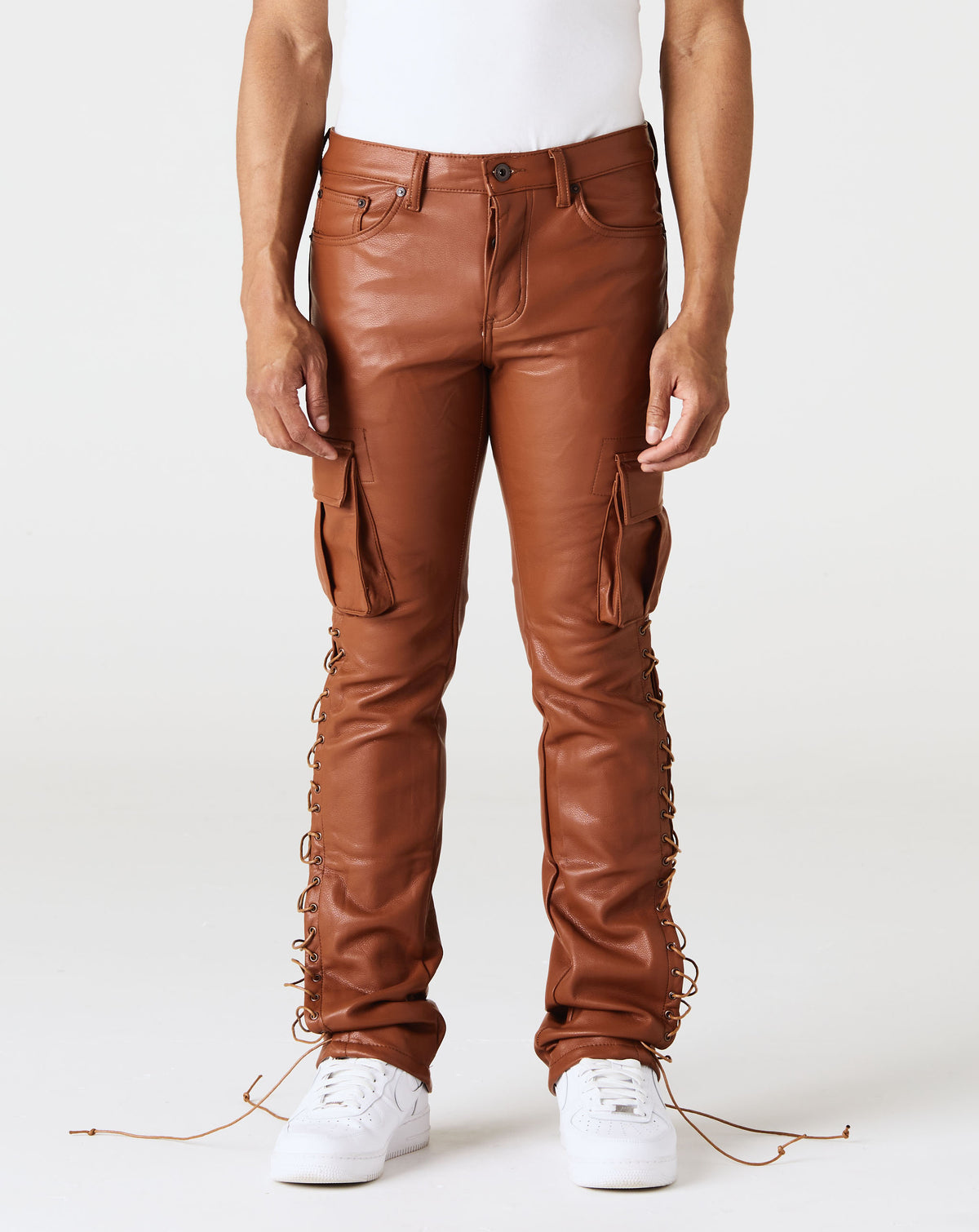 VALABASAS Trinity Pu Leather Stacked - Rule of Next Apparel