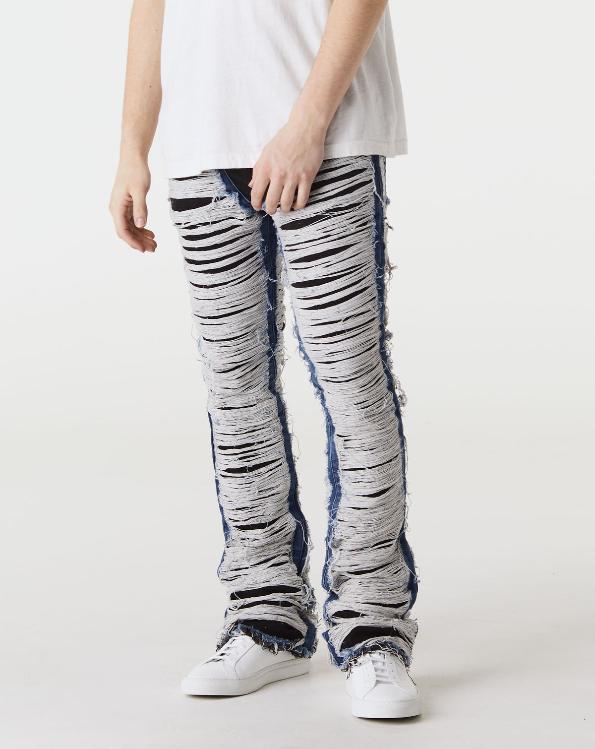 VALABASAS Ravaged Stacked Denim - Rule of Next Apparel