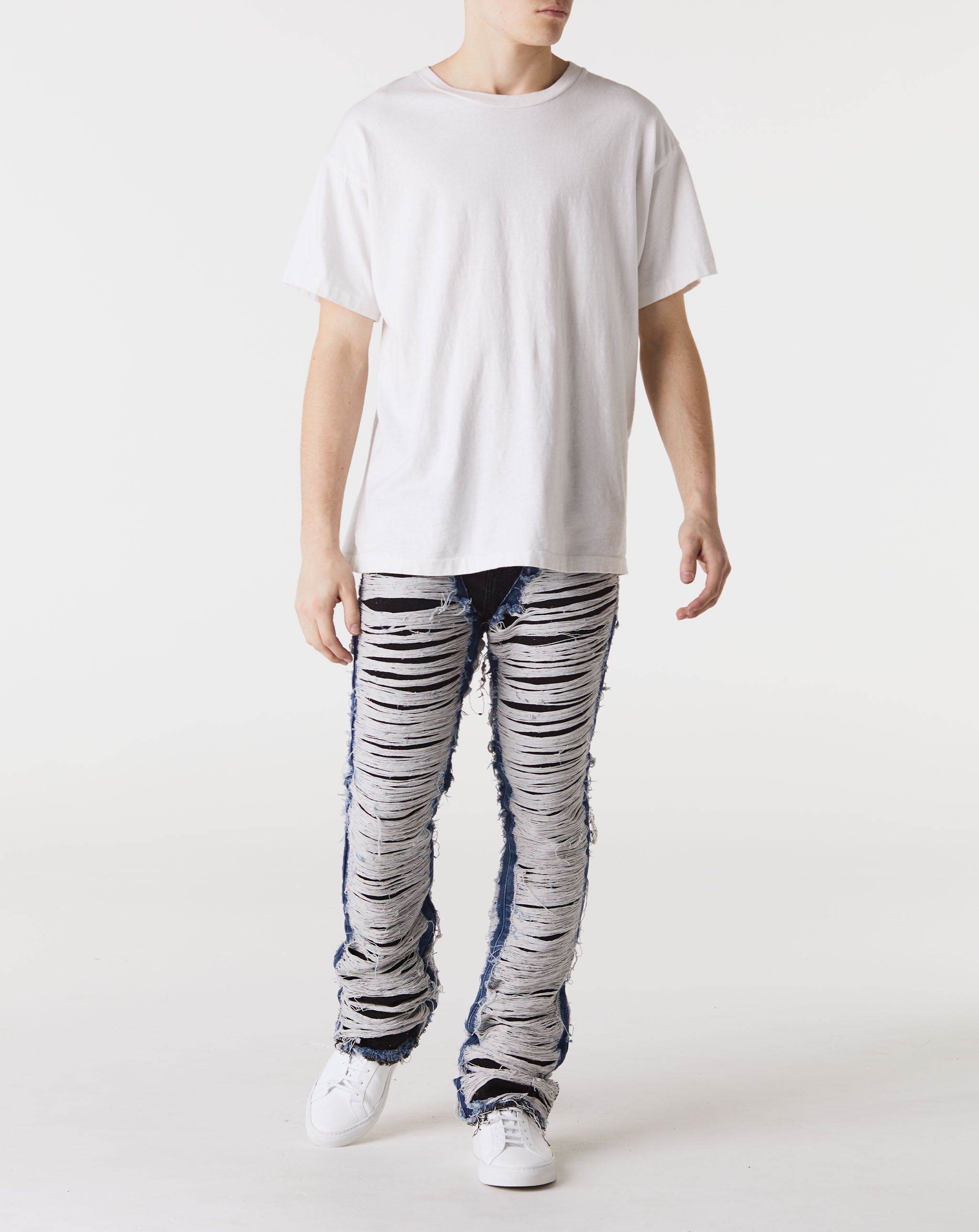 VALABASAS Ravaged Stacked Denim - Rule of Next Apparel